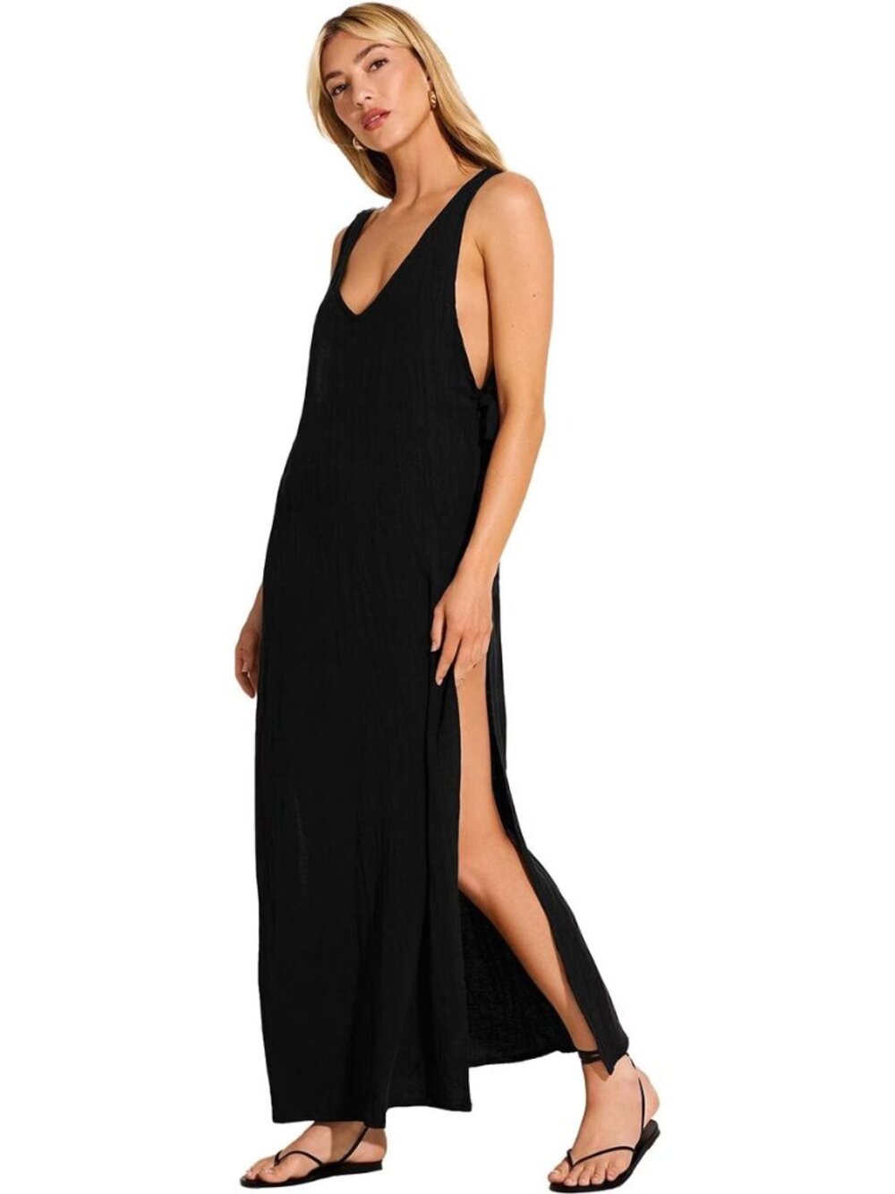 New Without Tags - Vitamin A riviera a dress black Medium Orig $125